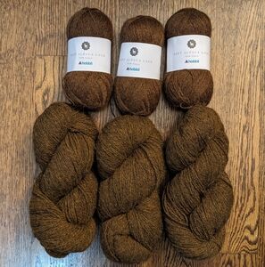 DESTASH: Bundle of Bartlettyarns Fisherman's Sport yarn & Hobbii Alpaca Lace